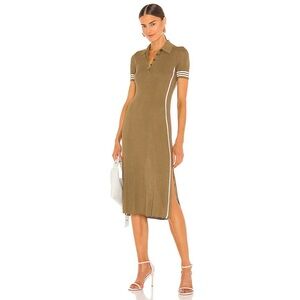 Rag & Bone Peyton Polo Dress in Deep Olive